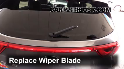 Rear Wiper Blade Change Kia Sportage (2017-2020) - 2017 Kia Sportage LX